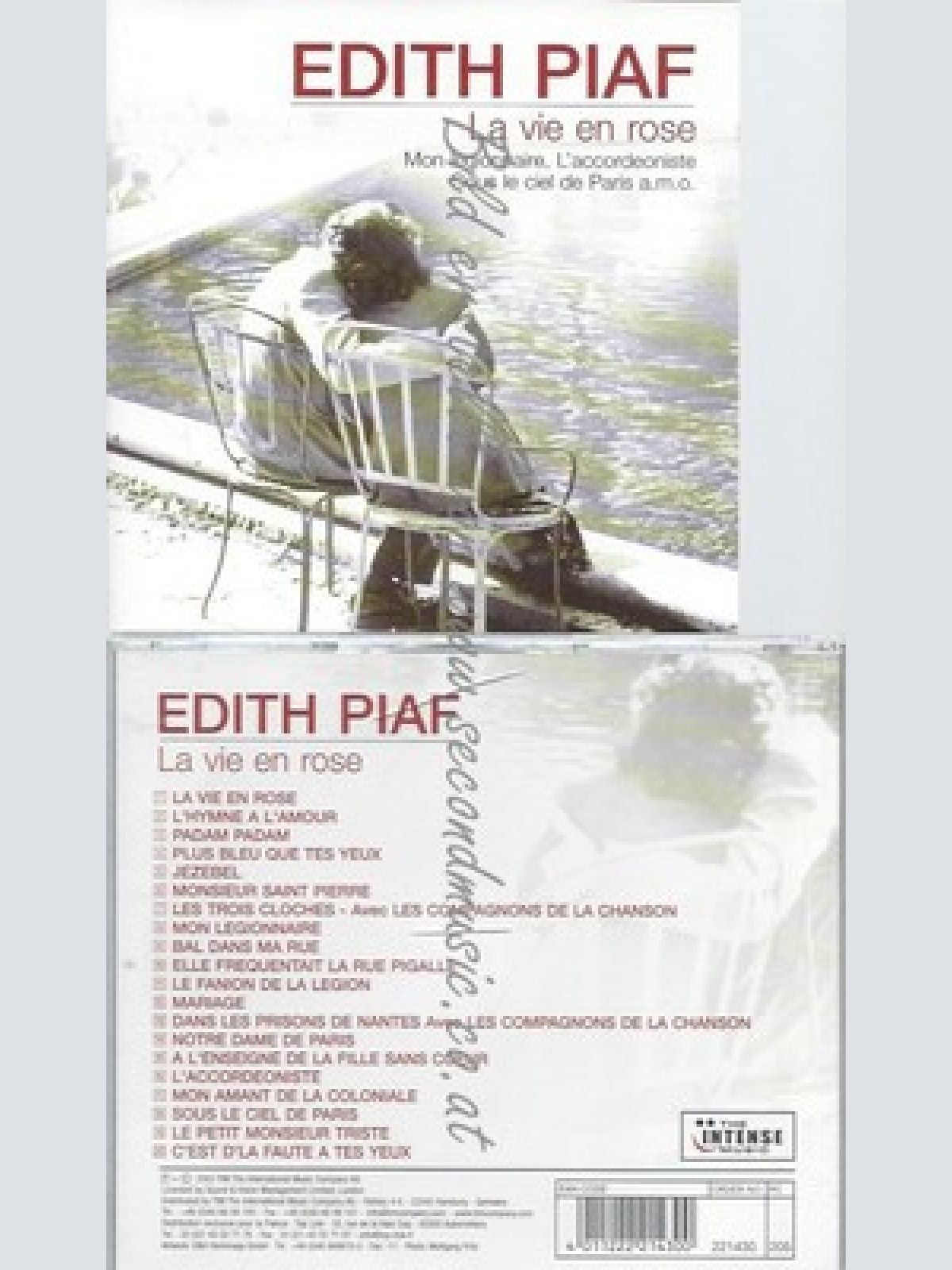 CD--EDITH PIAF--LA VIE EN ROSE