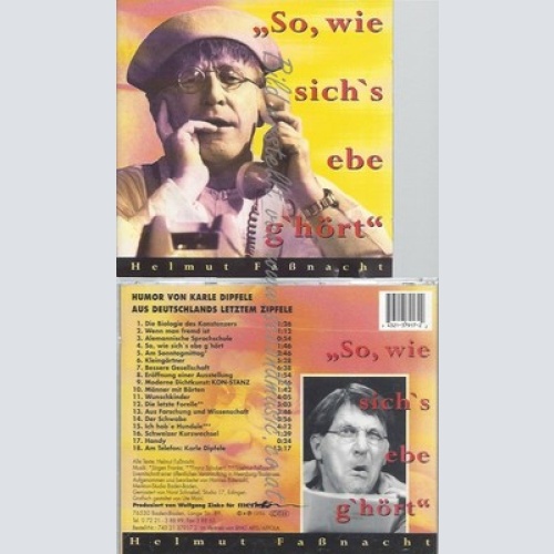 CD--HELMUT FASSNACHT--SO, WIE SICH'S EBE G'HOERT