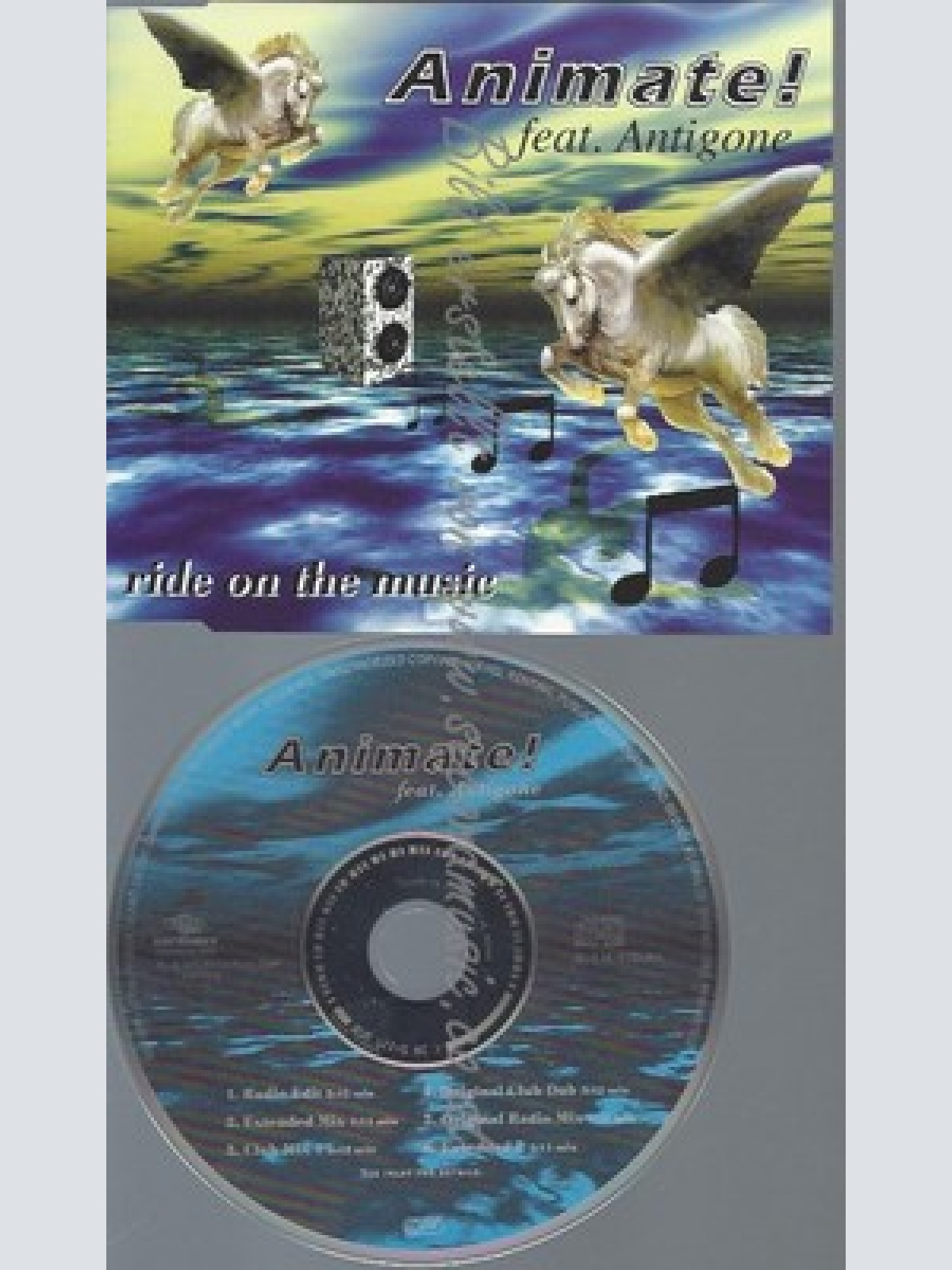 CD--ANIMATE FEAT.ANTIGONE--RIDE ON THE MUSIC
