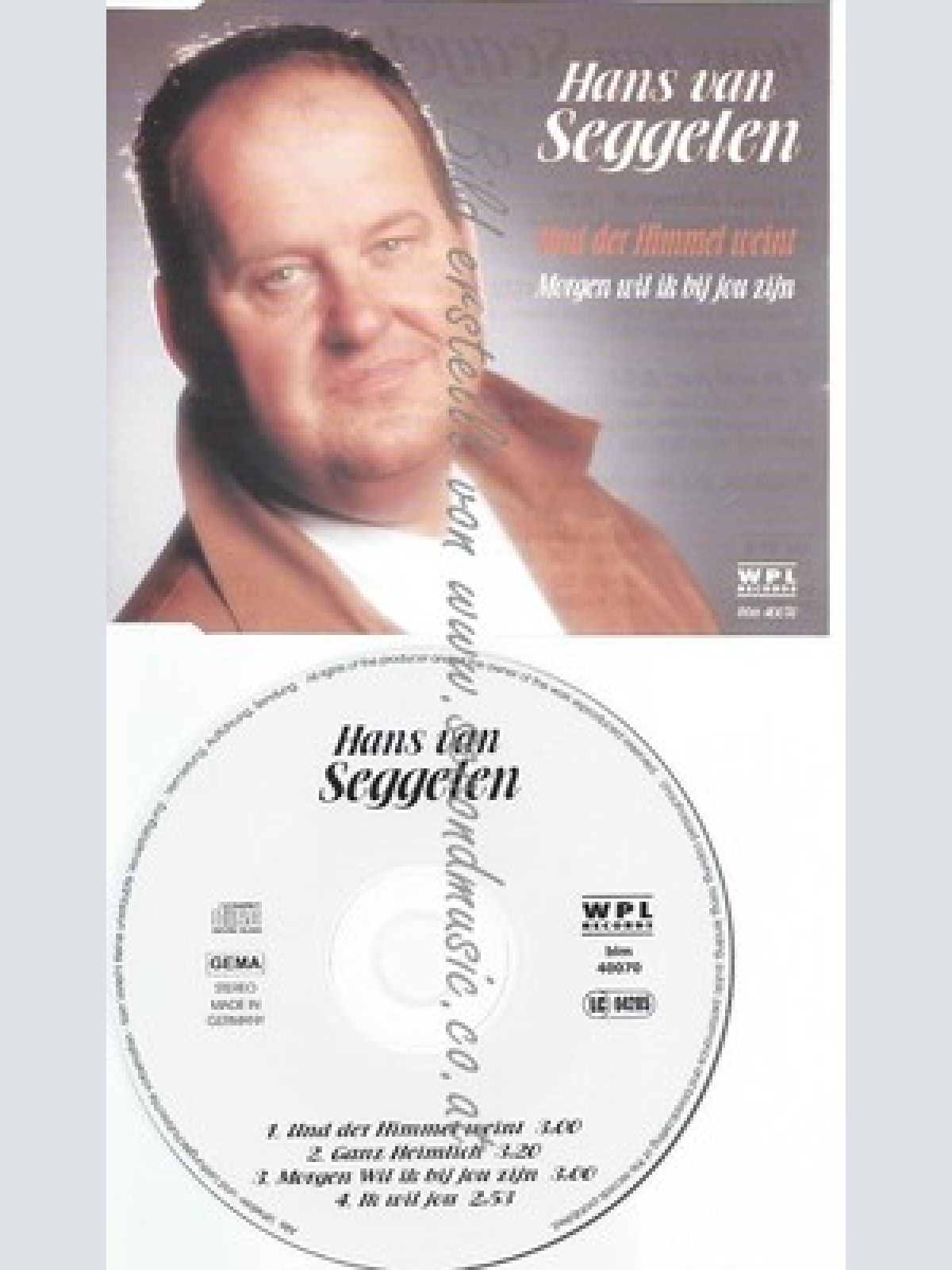 CD--SEGGELEN,HANS VAN--UND DER HIMMEL WEINT | SINGLE