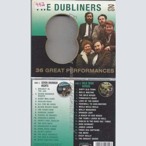 CD--THE DUBLINERS--36 GREAT PERFORMANCES
