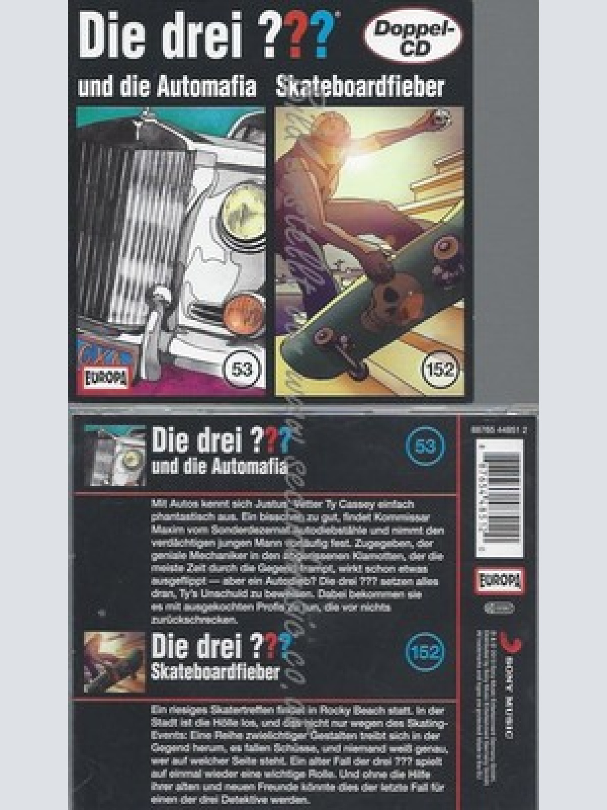 CD--SKATEBOARDFIEBER -152---DIE DREI  UND DIE AUTOMAFIA -53-