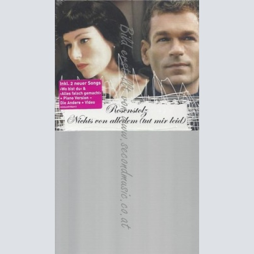 CD--VON ALLEDEM -TUT MIR LEID- / ROSENSTOLZ - - - SINGLE -- NICHTS