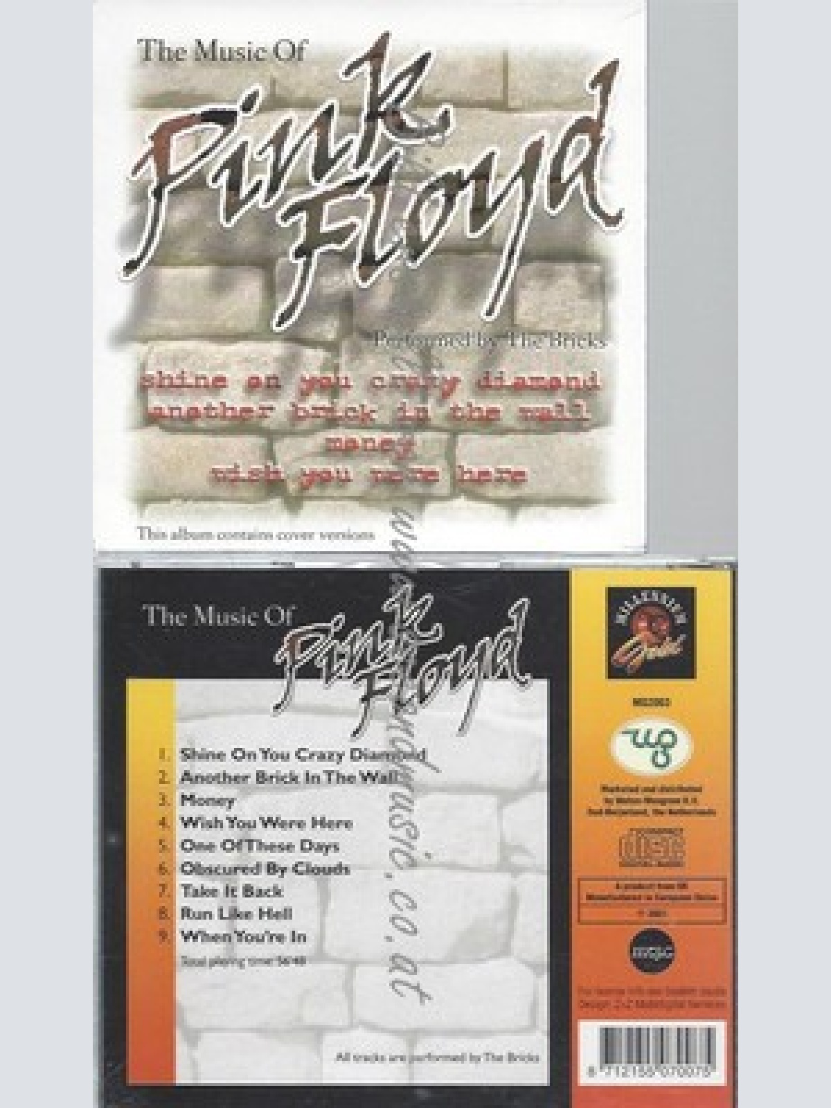 CD--BRICKS--THE MUSIC OF PINK FLOYD