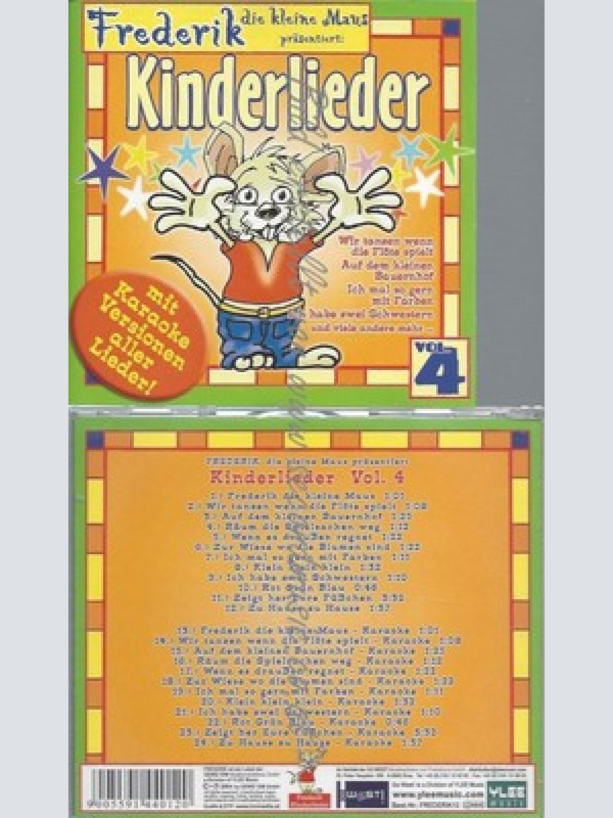 CD--FREDERIK DIE KLEINE MAUS PRAESENTIERT:--KINDERLIEDER VOL.4
