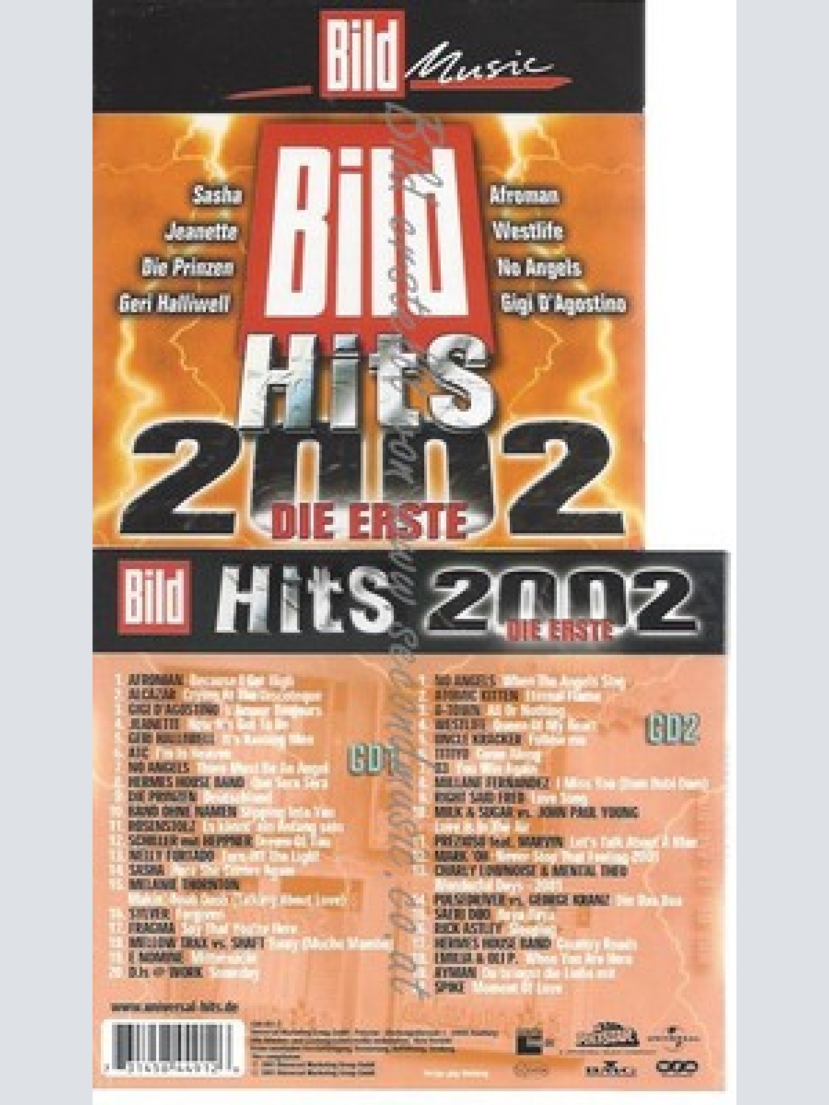 CD--VARIOUS - - - DOPPEL-CD -- BILD HITS  -DIE ERSTE