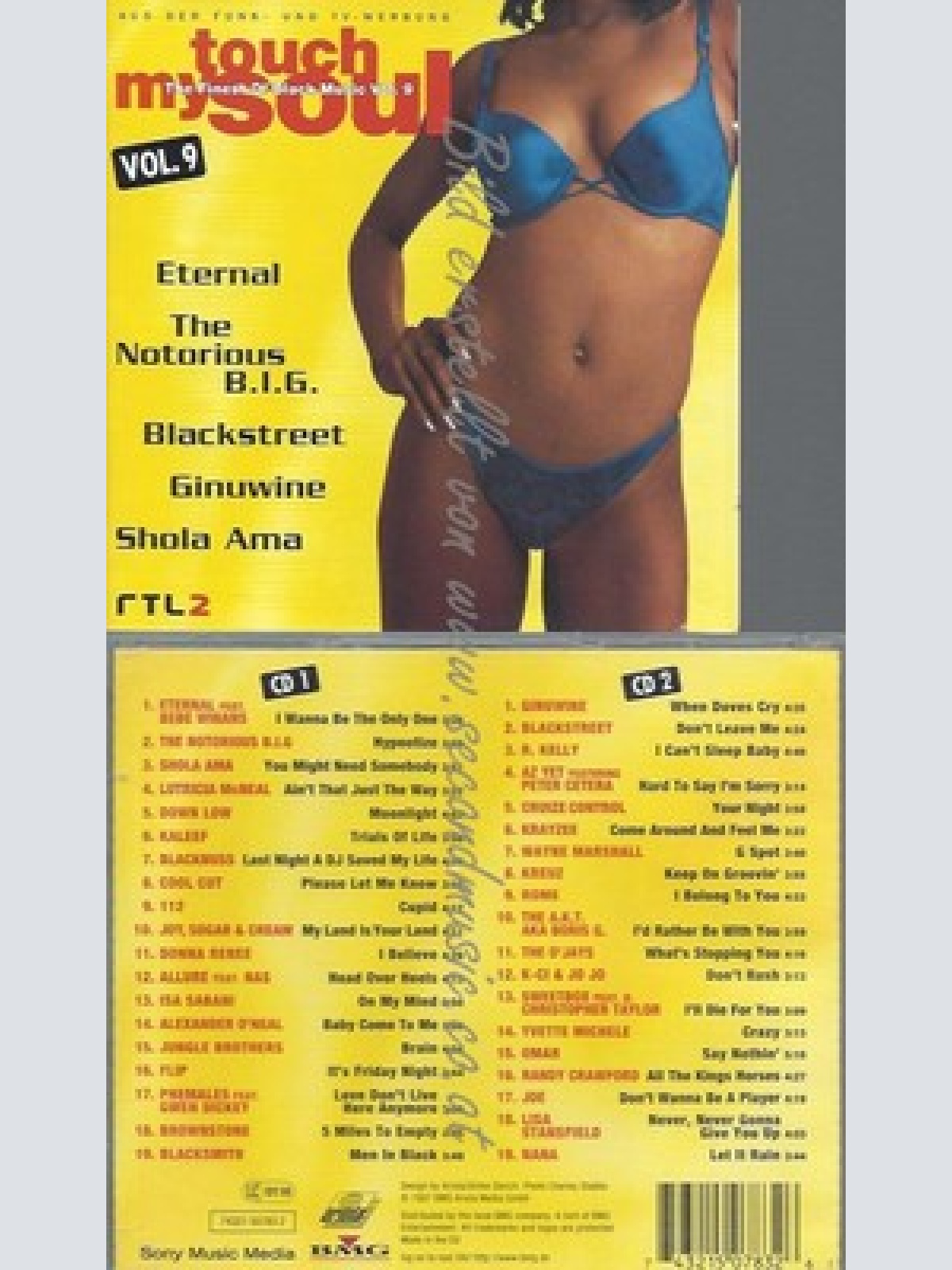 CD--VARIOUS - - - DOPPEL-CD -- TOUCH MY SOUL - THE FINEST OF BLACK MUSIC VOL. 9