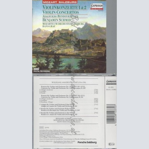 CD-- / SCHMID, GRAF, MOS UND WOLFGANG AMADEUS MOZART -- -- -- VIOLINKONZERTE 1+2