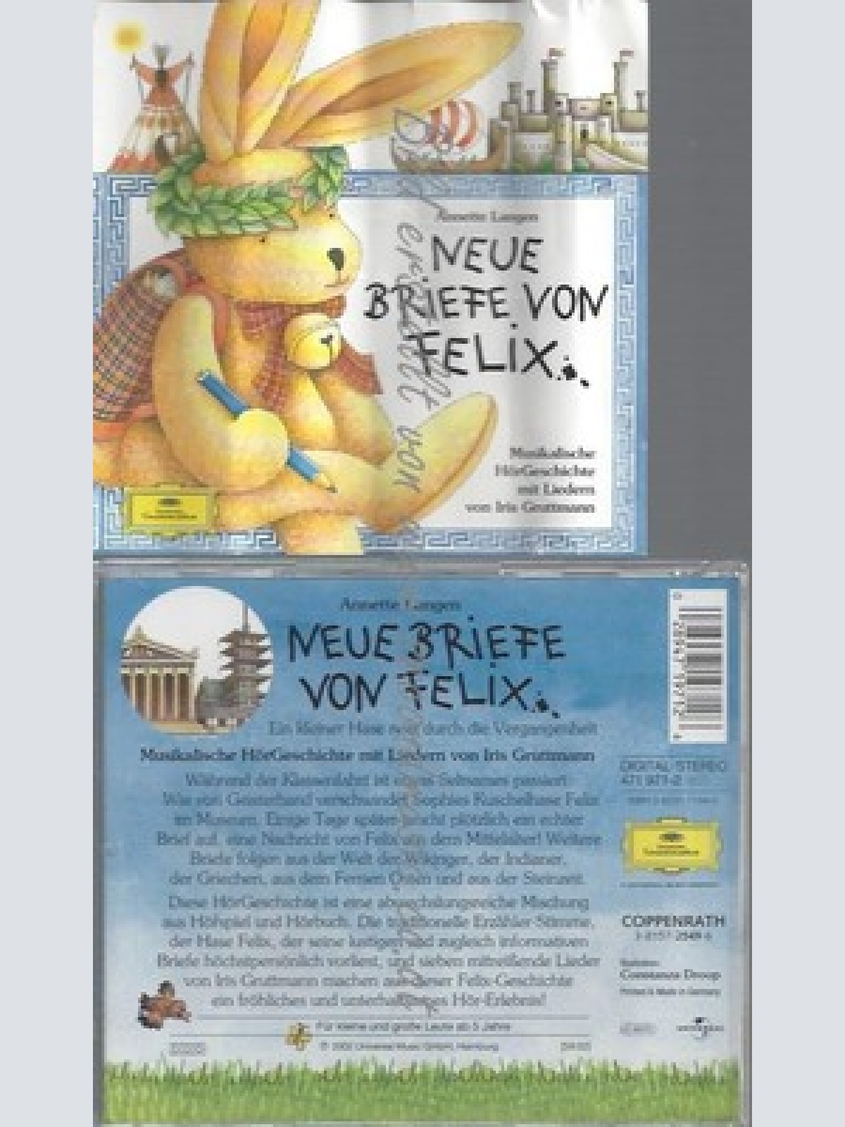 CD--FELIX: EIN KLEINER HASE REIST DURCH DIE VERGANGENHEIT: HÖRSPIEL ---NEUE BRIE