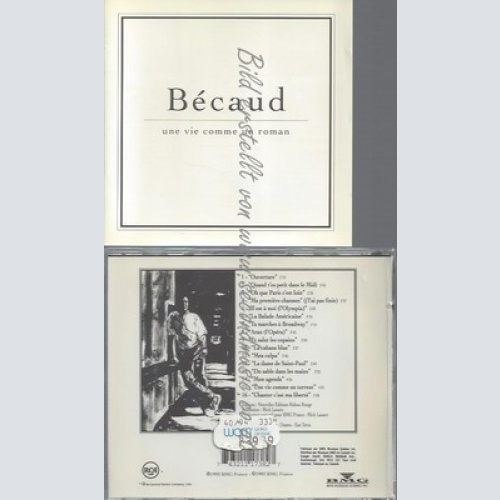 CD--GILBERT BECAUD -- -- UNE VIE COMME UN ROMAN