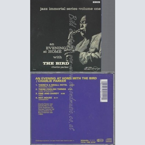 CD--CHARLIE PARKER -- -- AN EVENING AT HOME WITH T.BIRD