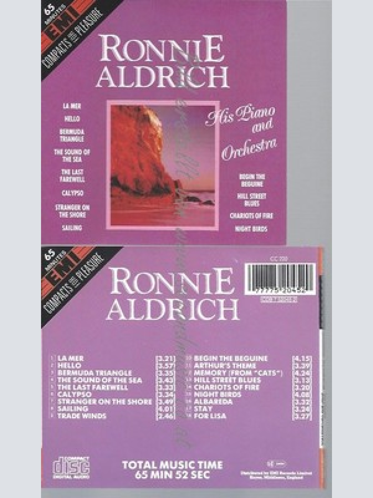 CD--RONNIE ALDRICH -- RONNIE ALDRICH, HIS PIANO & ORCHESTRA