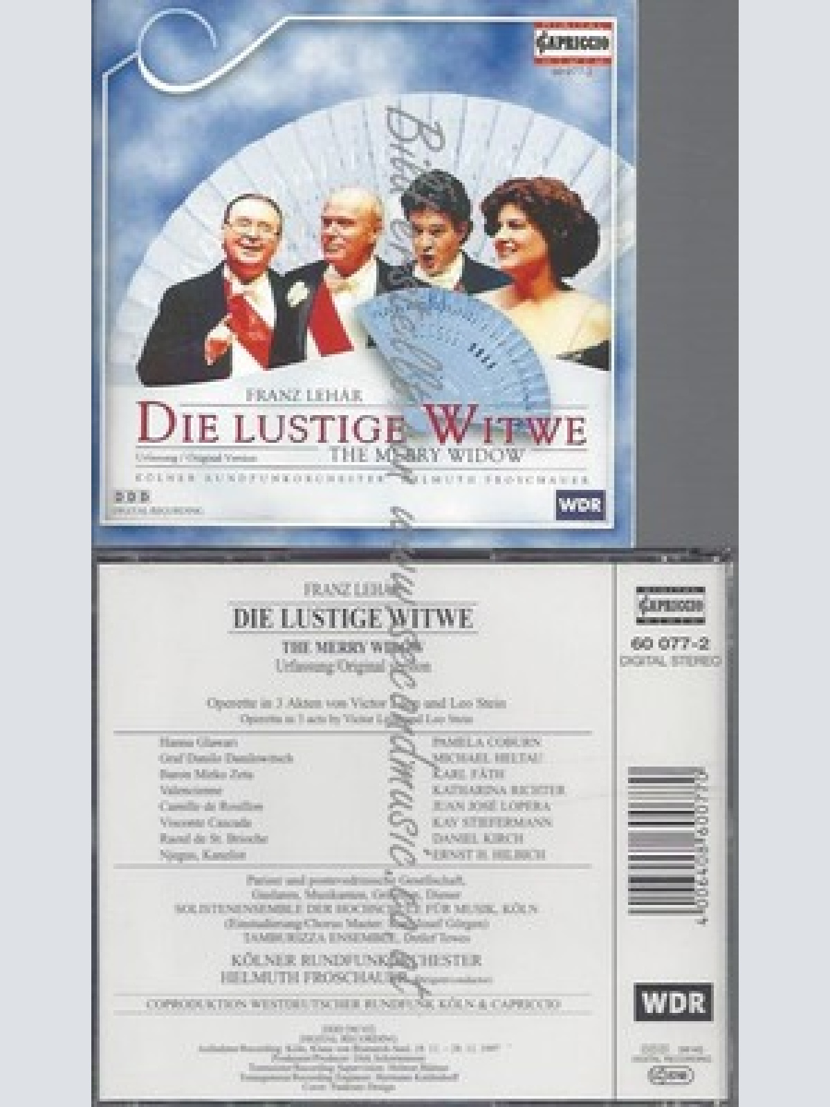 CD--COBURN, HELTAN, FROSCHAUER UND KRSO -- --CD -- LEHAR: DIE LUSTIGE WITWE -- -