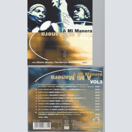 CD--ALBERTO ALVAREZ -- -- A MI MANERA VOL. 3