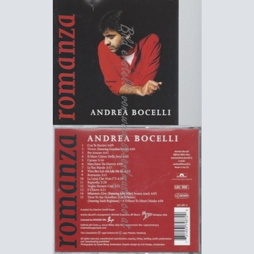 CD--ANDREA BOCELLI UND VARIOUS -- -- -- ROMANZA