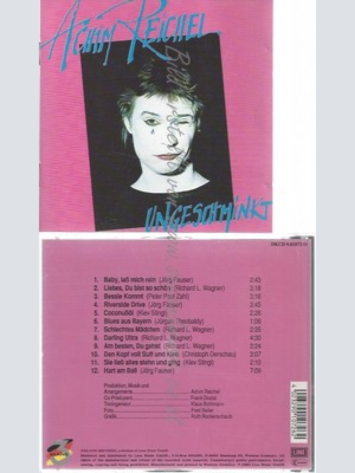 CD--ACHIM REICHEL --UNGESCHMINKT