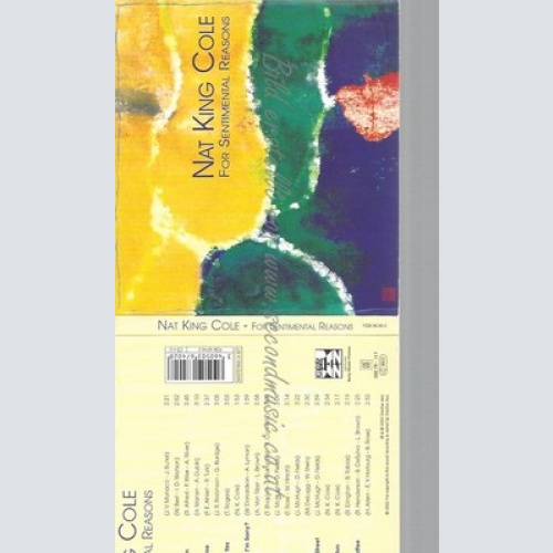 CD--NAT KING COLE -- -- FOR SENTIMENTAL REASONS-JAZZ REFERENCE