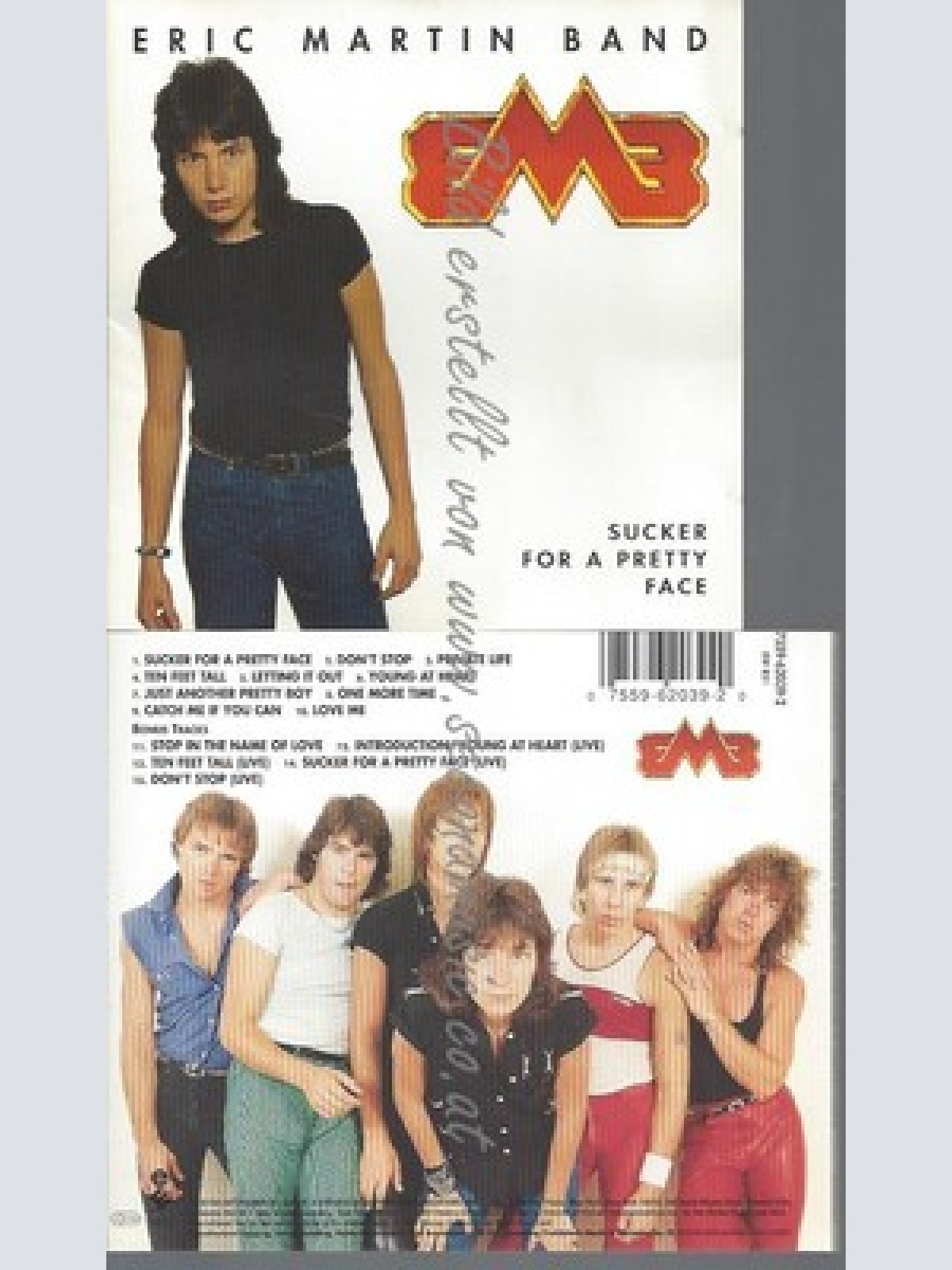 CD--MARTIN,ERIC-BAND--SUCKER FOR A PRETTY FACE--EMB