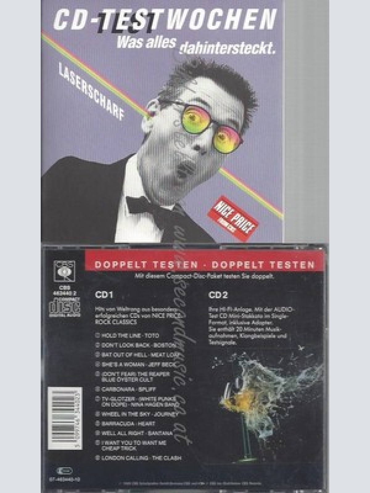 CD--ROCK CLASSICS --1989--- TOTO, BOSTON, MEAT LOAF, JEFF BECK, SPLIFF..