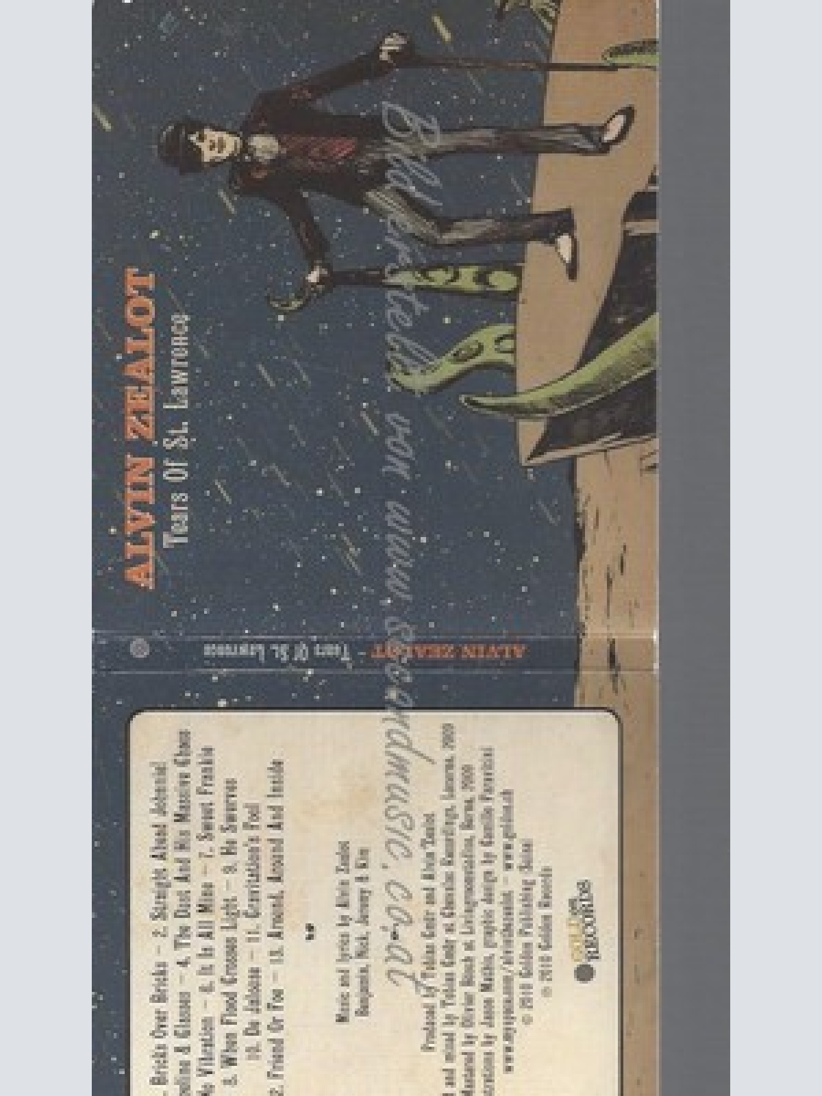 CD--ALVIN ZEALOT - - - IMPORT -- TEARS OF ST. LAWRENCE