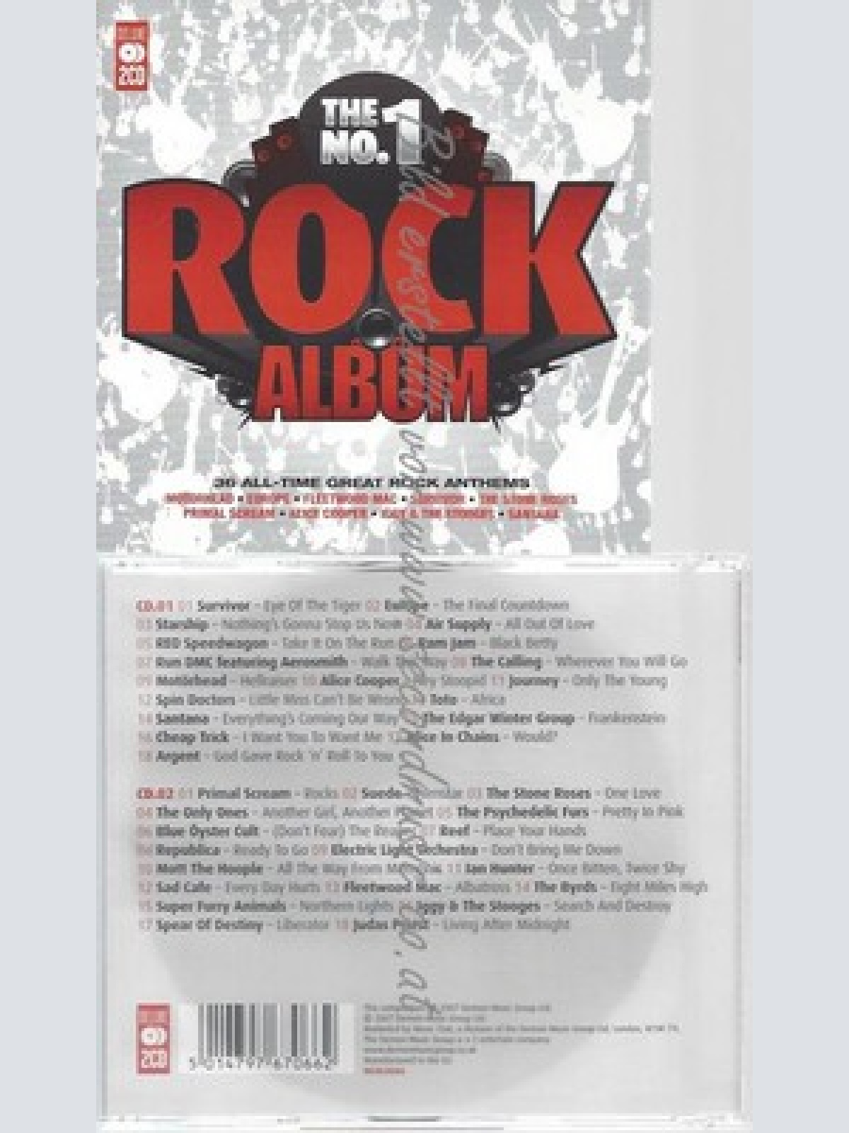 CD--VARIOUS--THE NO.1 ROCK ALBUM | DOPPEL-CD