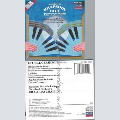 CD--AN AMERICAN IN PARIS / GEORGE GERSHWIN -- RHAPSODY IN BLUE