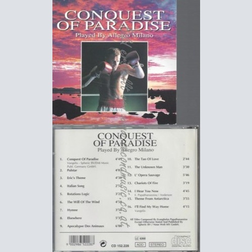 CD--VANGELIS -- CONQUEST OF PARADISE --