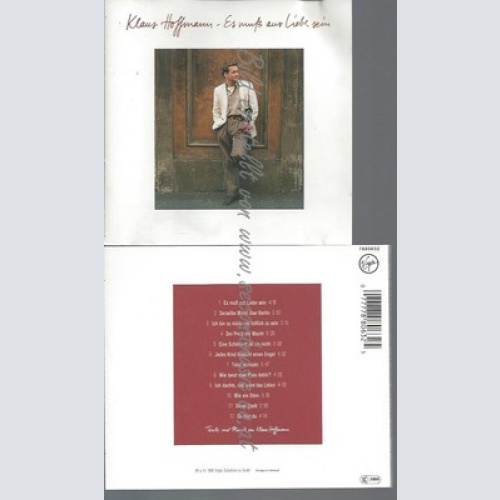 CD--KLAUS HOFFMANN -- -- ES MUSS AUS LIEBE SEIN