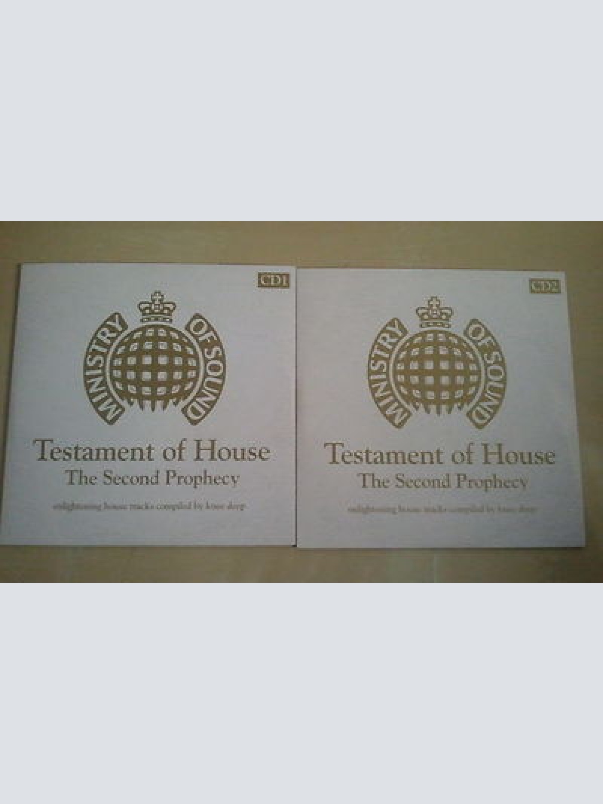 CD--TESTAMENT OF HOUSE--THE SECOND PROPHECY--CD1+2--PROMO--CARDSLEEVE--