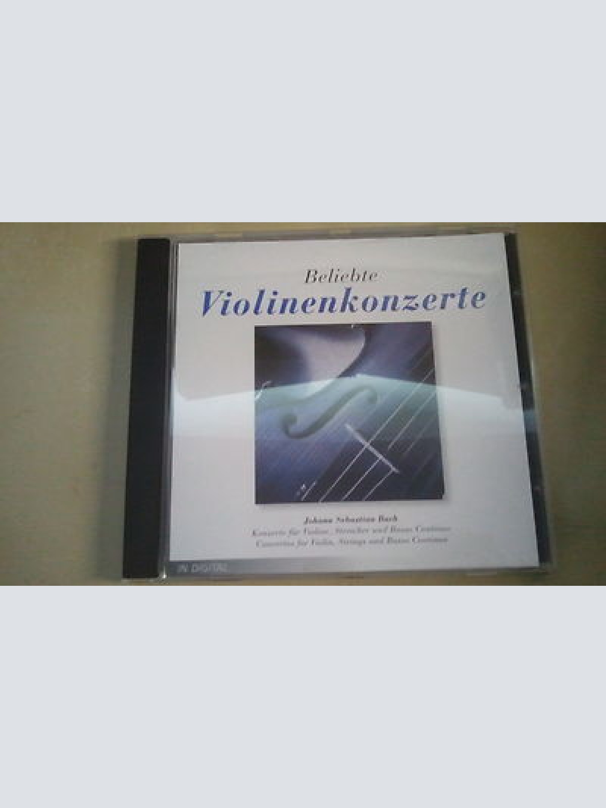 CD--johann sebastian bach--beliebte violinenkonzerte---- --ALBUM