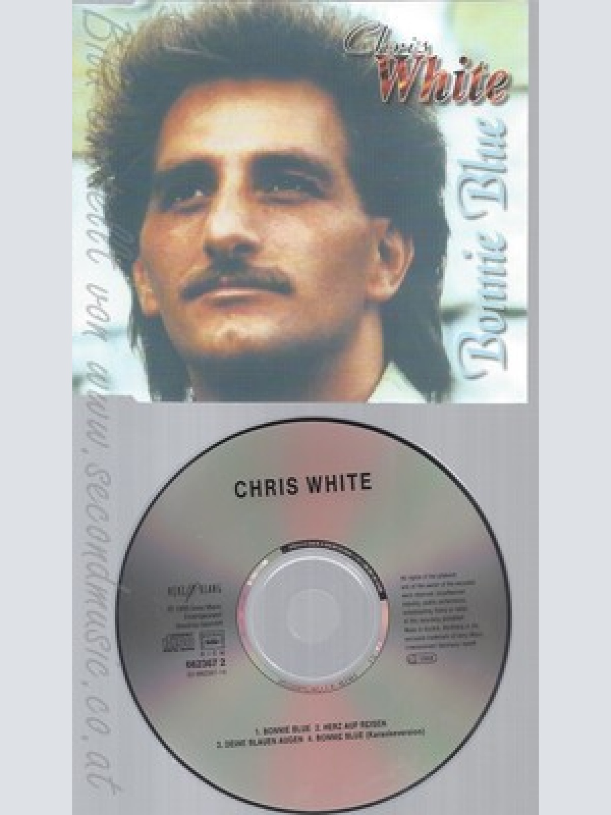 CD--CHRIS WHITE - SINGLE -- BONNIE BLUE -INCL. KARAOKE, -