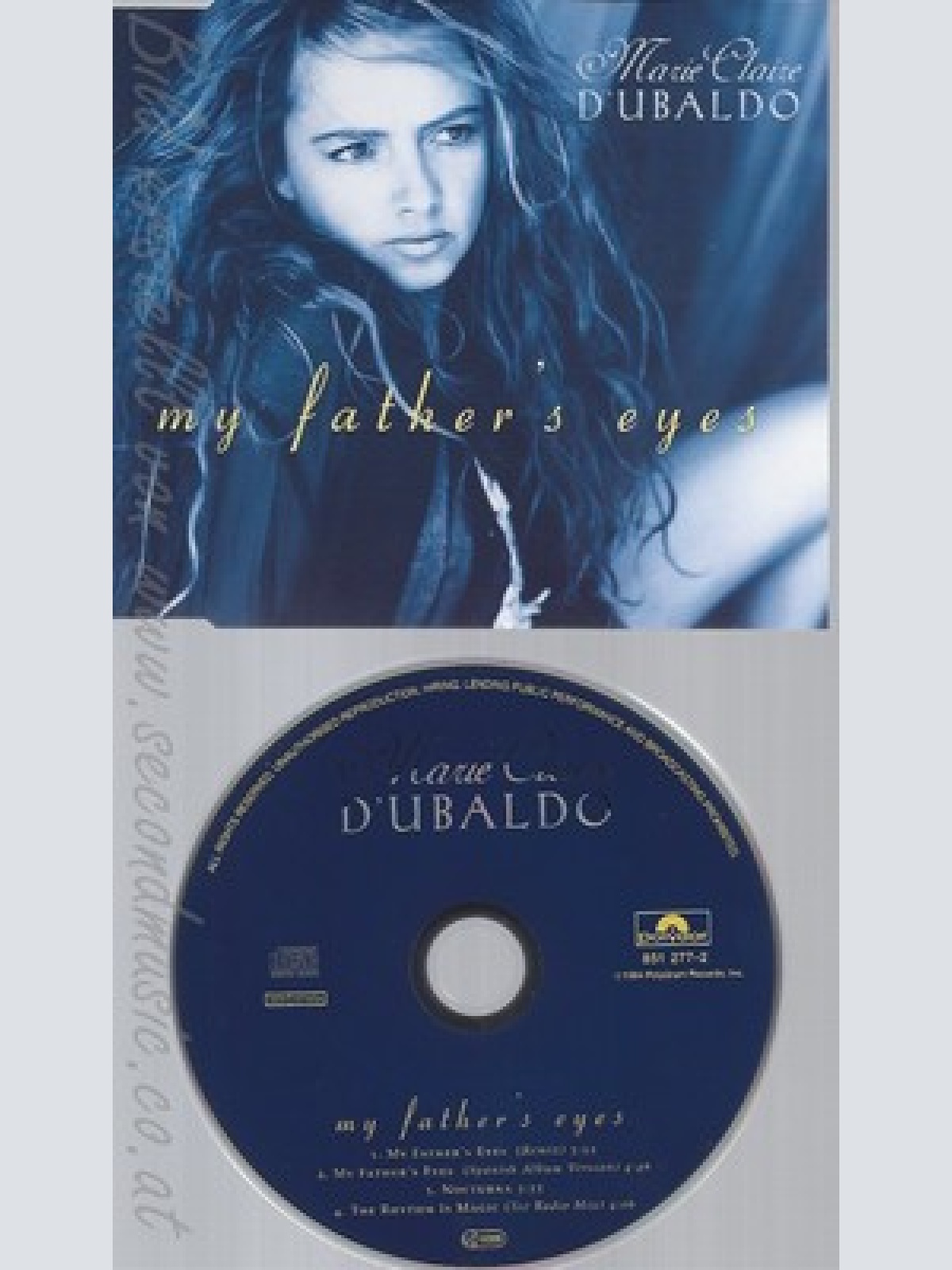 CD--MARIE CLAIRE D'UBALDO - SINGLE -- MY FATHER'S EYES -INCL. 2 VERSIONS,   -