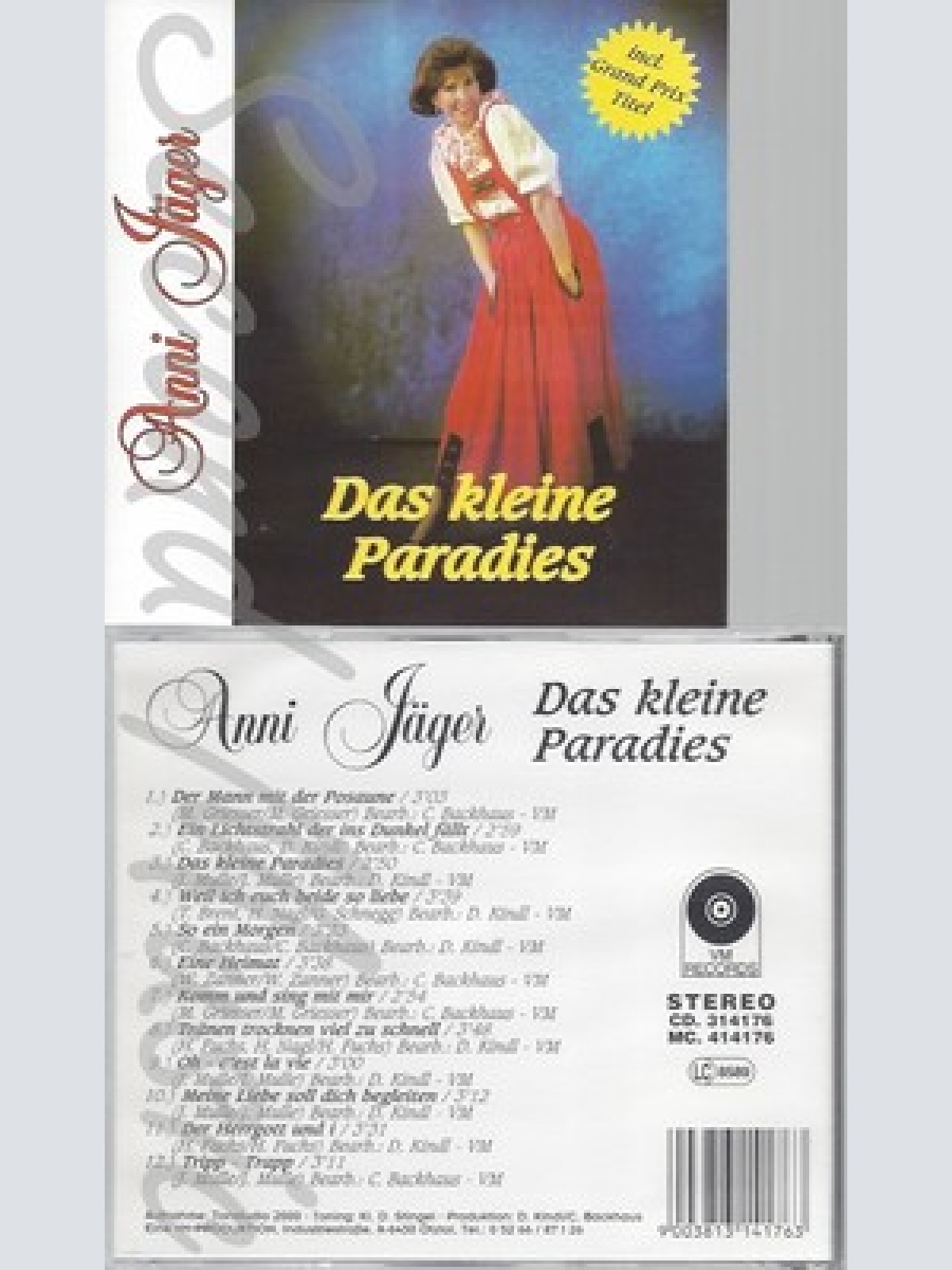 CD--ANNI JÄGER -- DAS KLEINE PARADIES