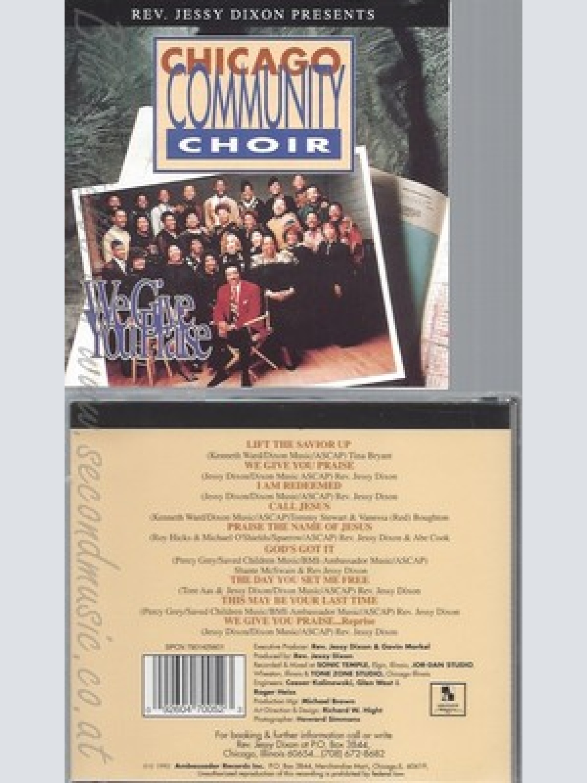 CD--CHICAGO COMMUNITY CHOIR -1996- - IMPORT -- WE GIVE YOU PRAISE