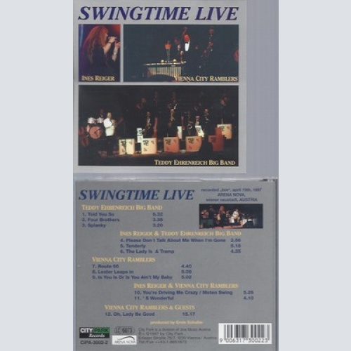 CD--VIENNA CITY RAMBLERS, EHRENREICH UND REIGER -2012- -- SWINGTIME LIVE