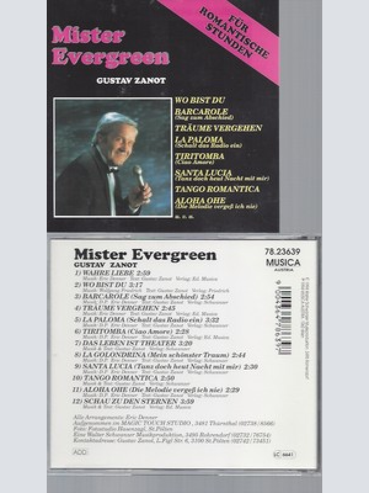 CD--MR.EVERGREEN UND G.ZANOT -1994- -- FÜR ROMANTISCHE STUNDEN