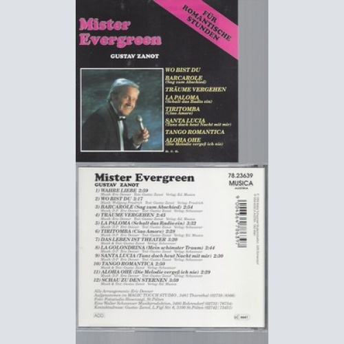 CD--MR.EVERGREEN UND G.ZANOT -1994- -- FÜR ROMANTISCHE STUNDEN