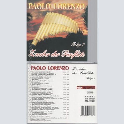 CD--PAOLO LORENZO--ZAUBER DER PANFLOETE --FOLGE 2
