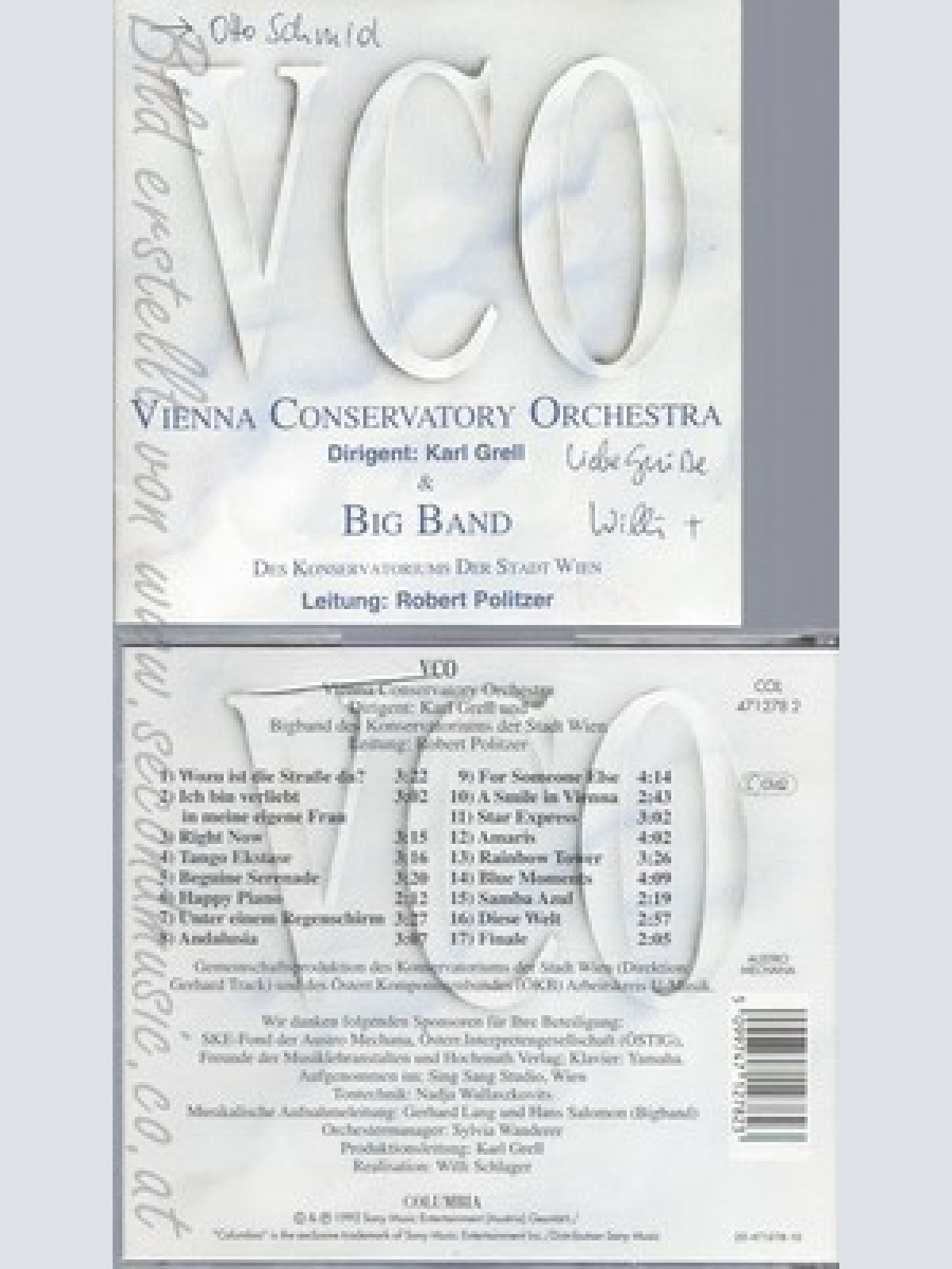 CD--VCO--VIENNA CONVERSATORY ORCHESTRA--& BIG BAND --