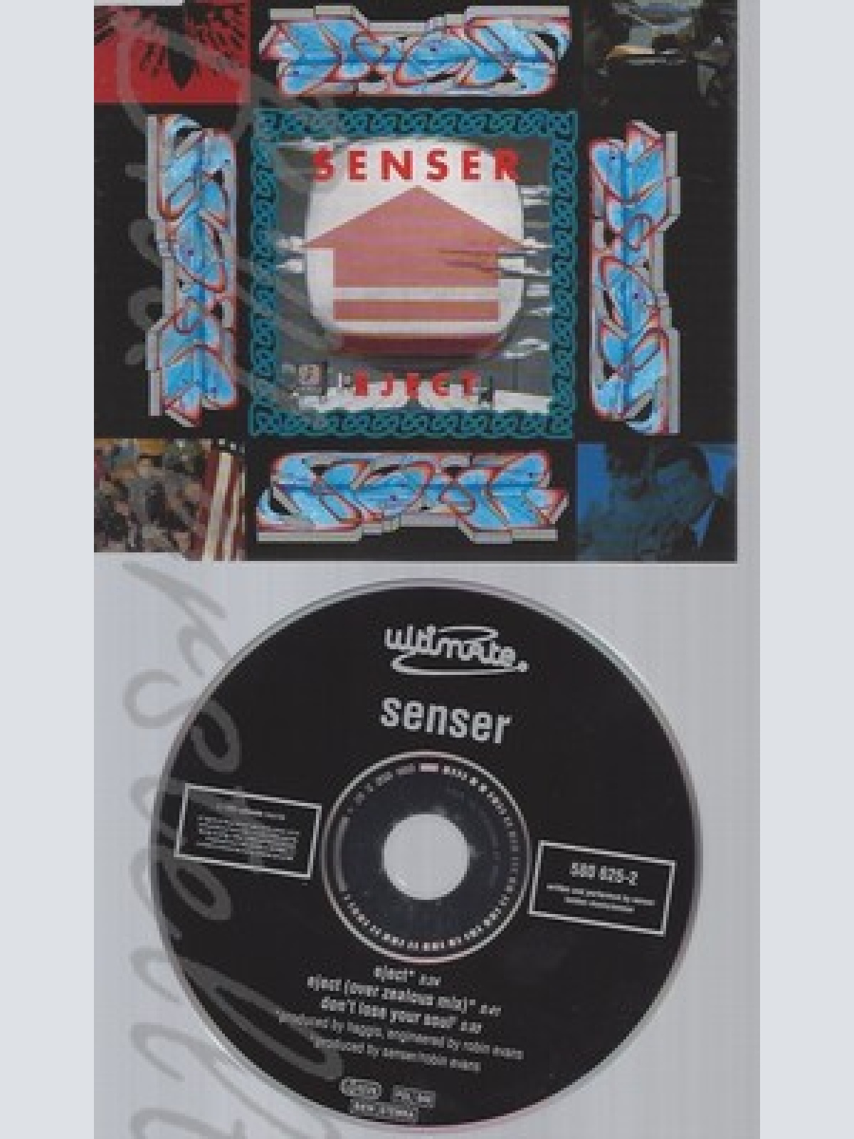CD--SENSER ----3 TRACKS, 1993, INCL. OVER ZEALOUS MIX-