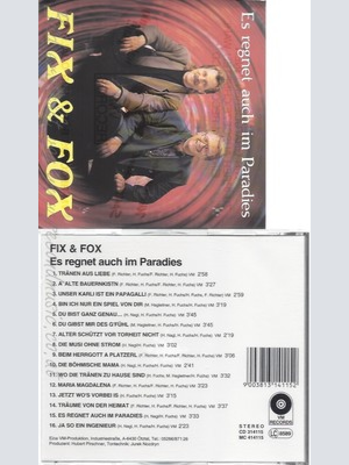 CD--FIX & FOX -- ES REGNET AUCH IM PARADIES