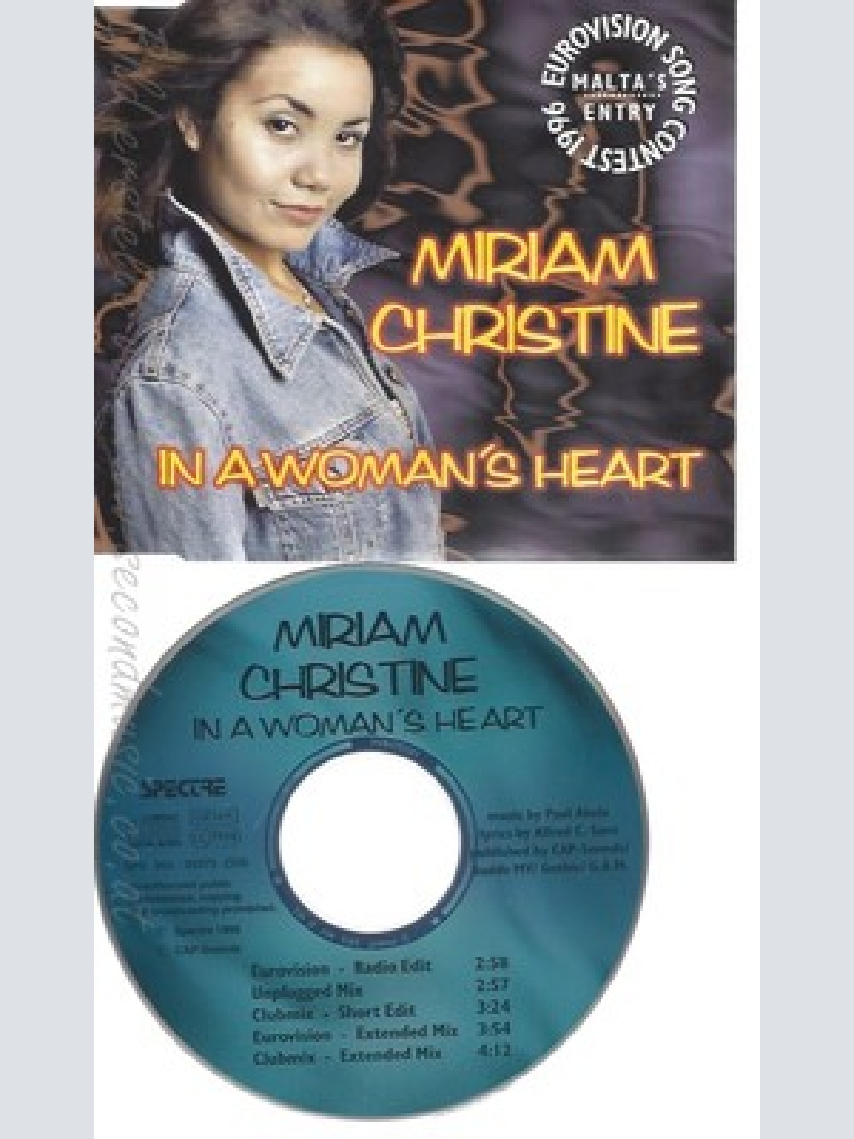 CD--CHRISTINE MIRIAM --- IN A WOMAN'S HEART