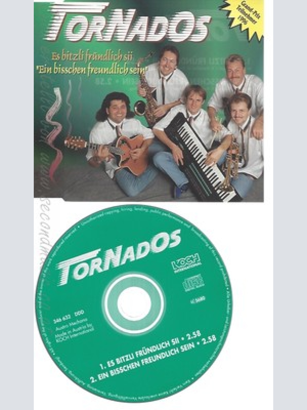 CD--TORNADOS --VERSION--1996-- SINGLE -- ES BITZLI FRUEENDLICH SII