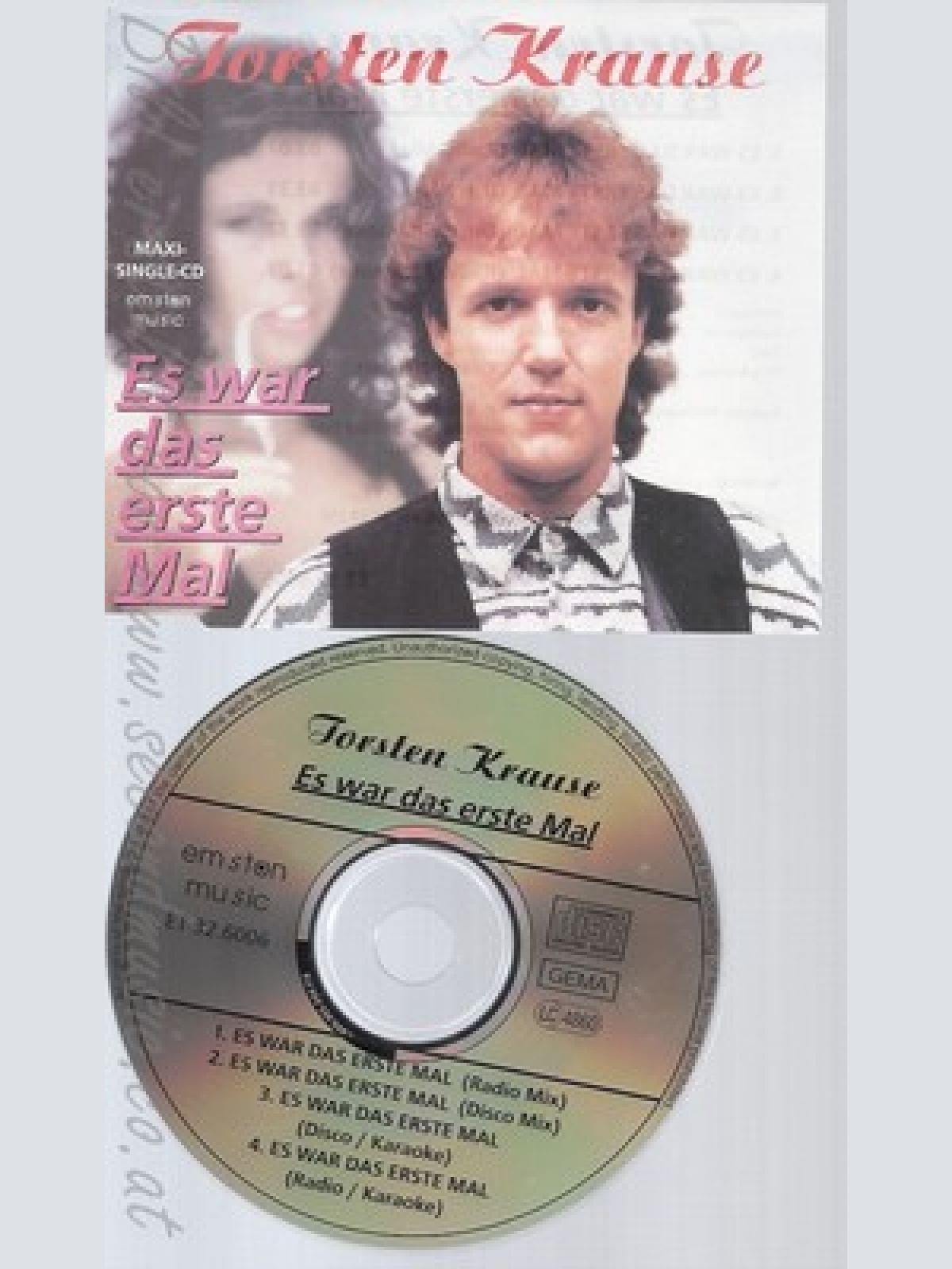 CD--TORSTEN KRAUSE -  - - SINGLE -- ES WAR DAS ERSTE MAL