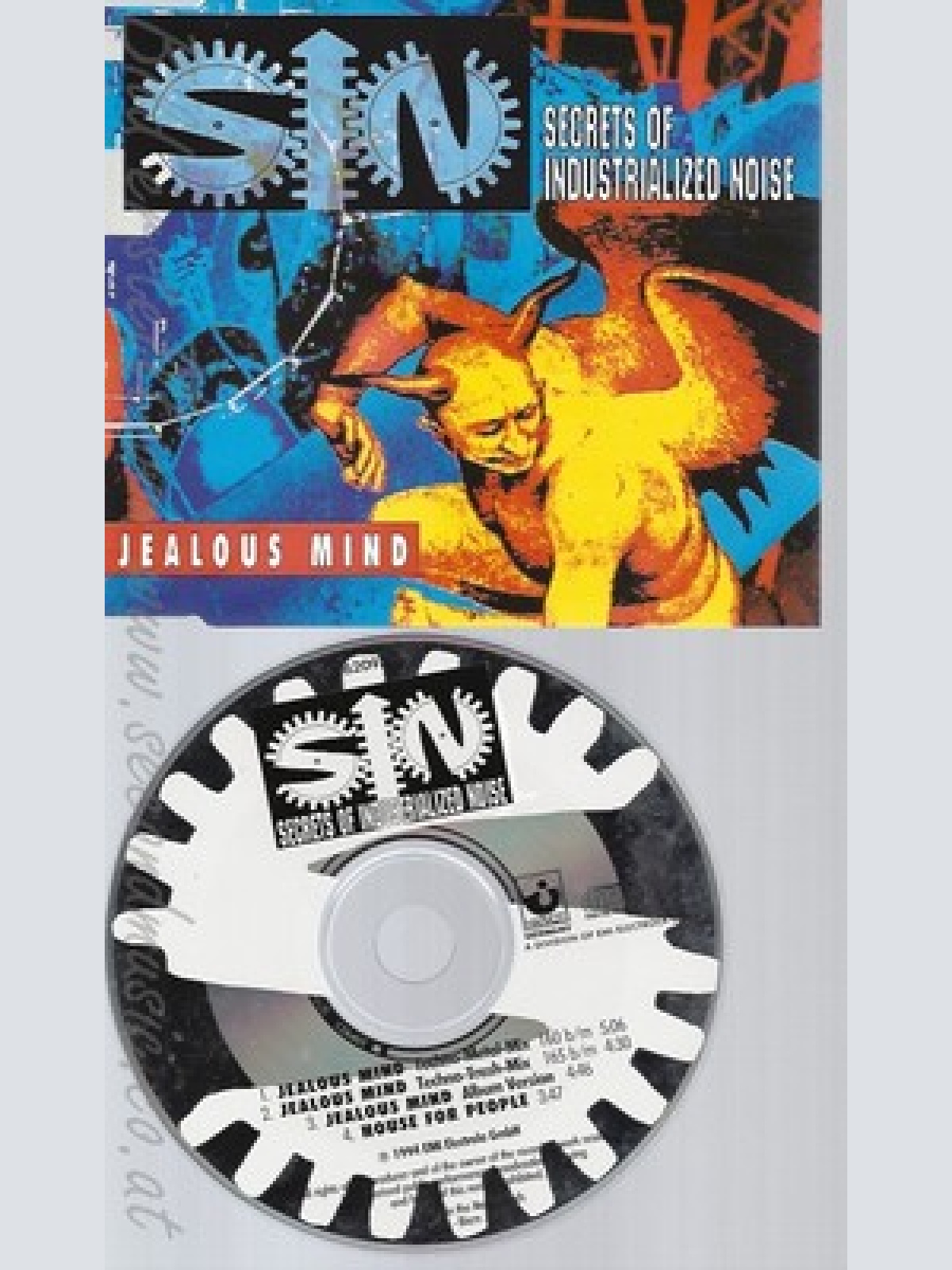 CD--S.I.N. -SECRETS OF INDUSTRIALIZED NOISE- - SINGLE -- JEALOUS MIND -INCL. 3 V