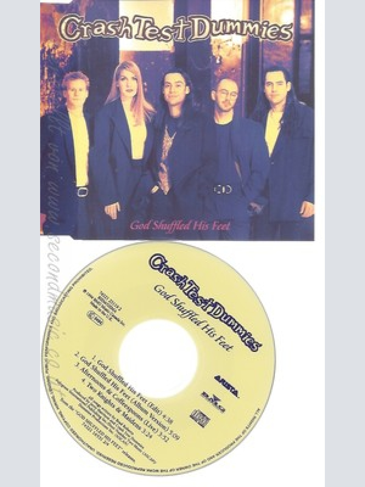 CD--CRASH TEST DUMMIES --- GOD SHUFFLED HIS FEET