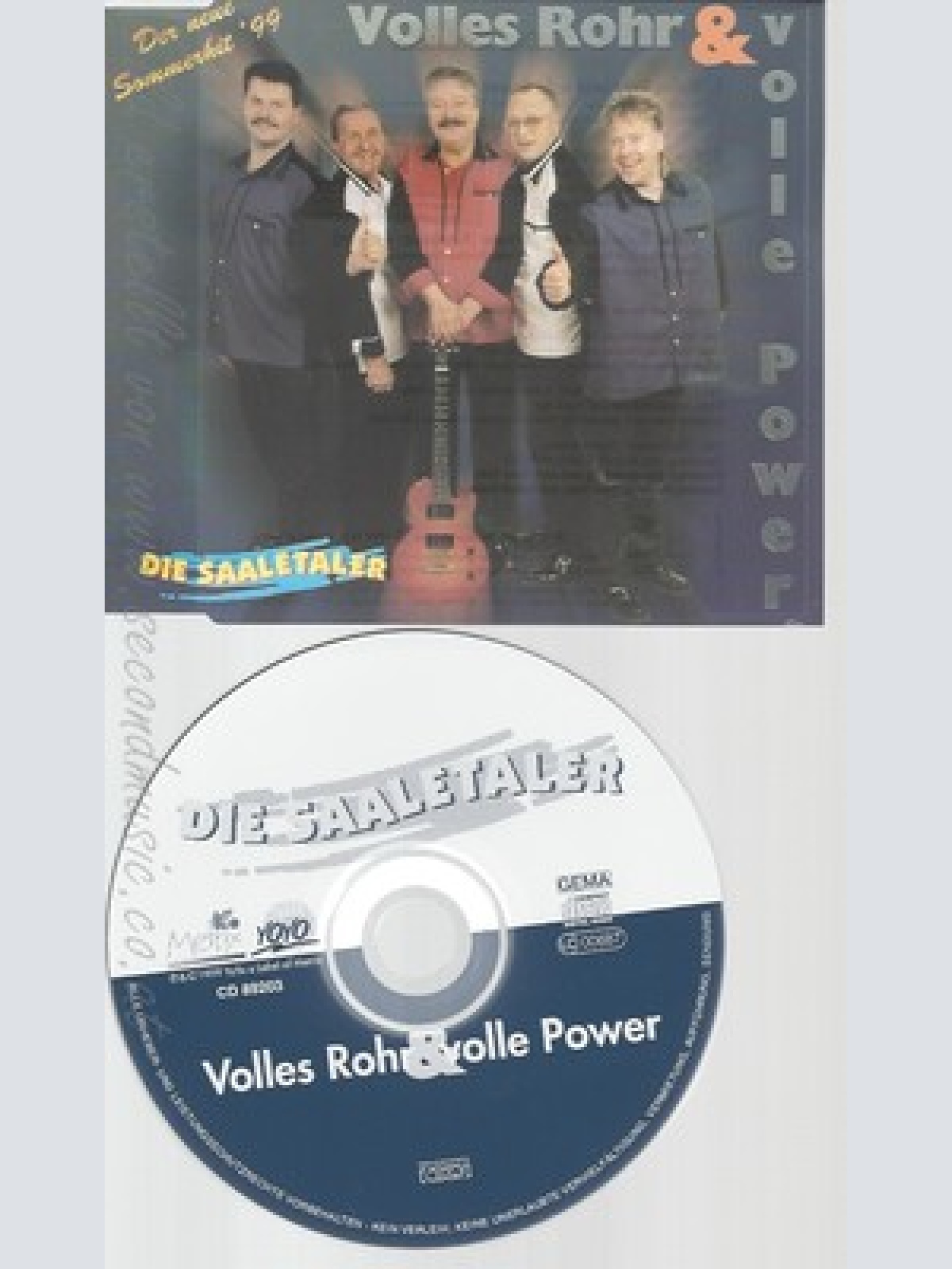 CD--DIE SAALETALER -- --- VOLLES ROHR & VOLLE POWER