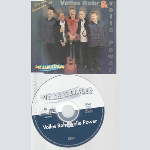 CD--DIE SAALETALER -- --- VOLLES ROHR & VOLLE POWER