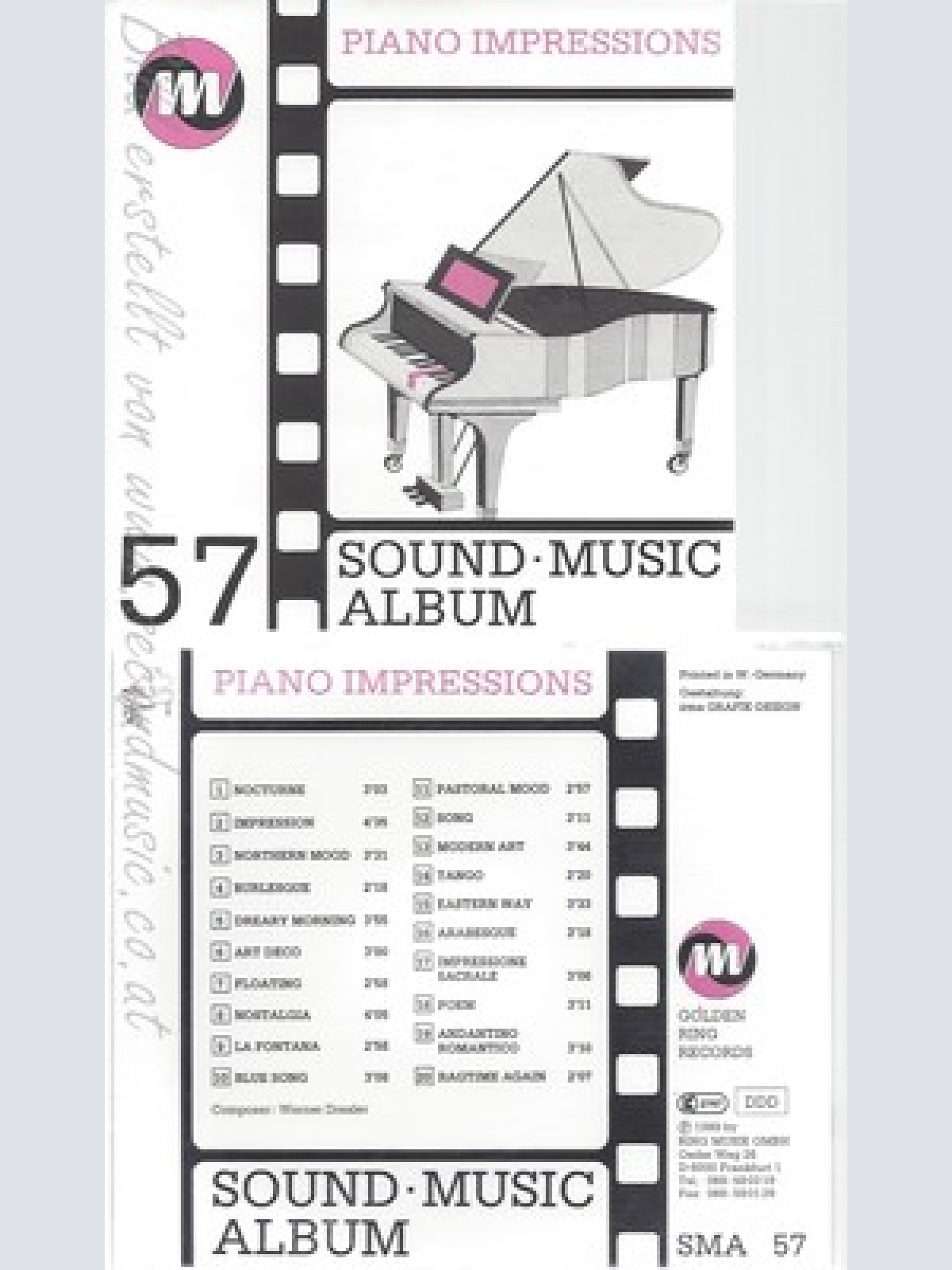 CD--SOUND MUSIC ALBUM--PIANO IMPRESSIONS