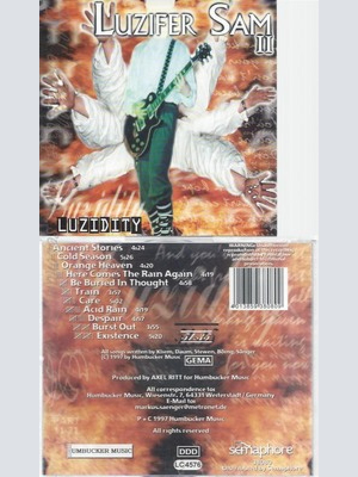 CD--LUZIFER SAM -- --- LUZIDITY